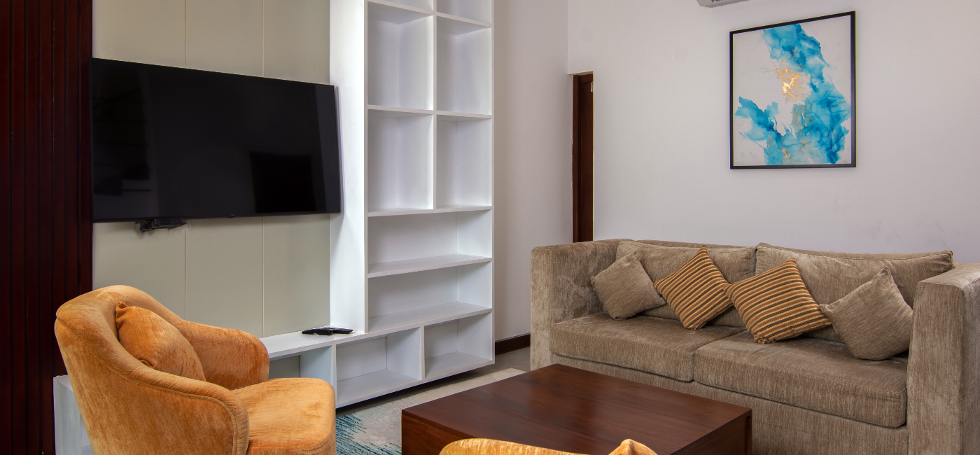 Sunrise Ridge Villa Living Room with couch and sofa set, and tv
